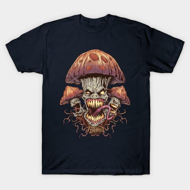 Evil Mushroom T-Shirt by FlylandDesigns